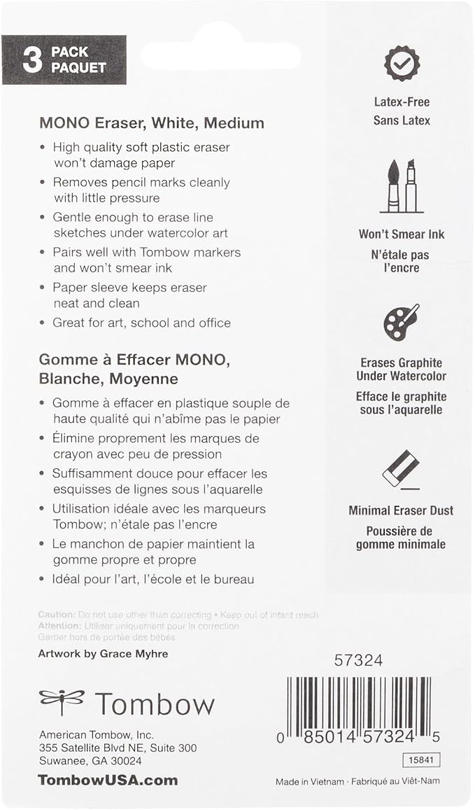 Tombow 57324 MONO Eraser - Image 11