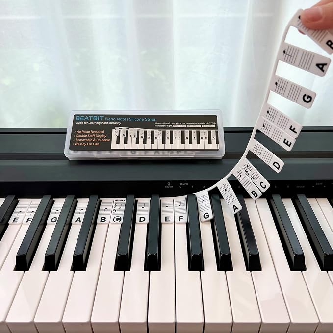 BEATBIT Piano Notes Guide for Beginner, Removable Piano Keyboard Note Labels - Image 7