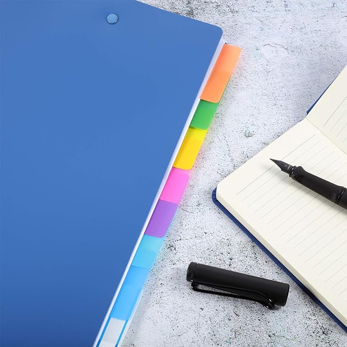 Jovitec 800 Pcs 40 Sets Sticky Tabs 2 Inch Colored Index Tabs Writable and Repositionable Labels for File Folders Books Reading Notes Classify File(Fresh Colors)-DeskLoop Office