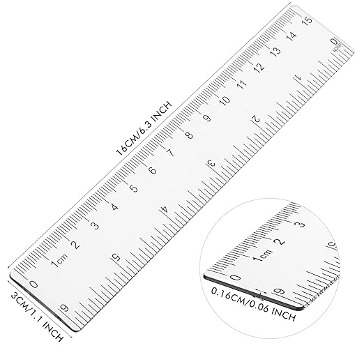 Zonon 500 Pcs 6 Inch Rulers Bulk Clear Plastic Flexible Straight Rulers with Inches and Centimeters First Day of School Gift for Students Back to School Office Supplies-DeskLoop Office