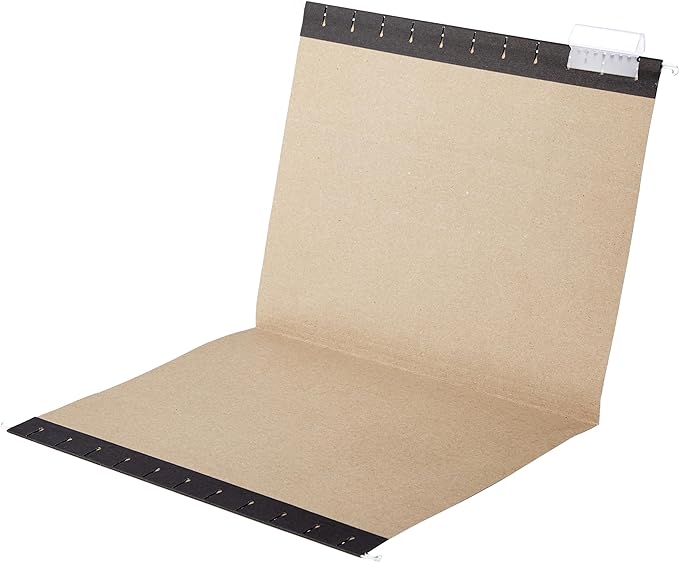 Amazon Basics Hanging File Folders, Letter Size, 8.5x11 inches, Black, 25-Pack-DeskLoop Office