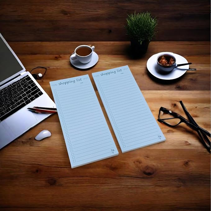 Shopping List Notepad, Grocery List Task Planner Writing Pad, 2 Pack 3.7x8.5 - Image 7