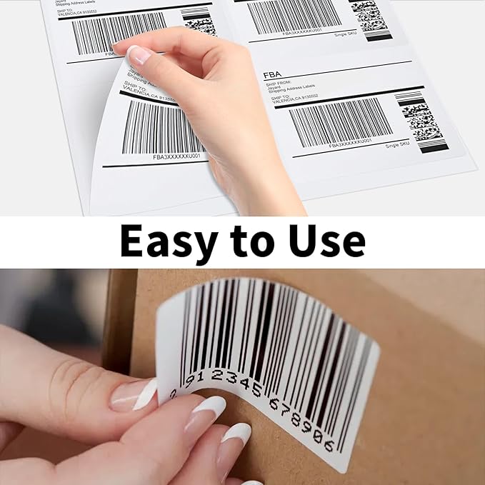 BESTEASY 3-1/3 X 4 Inches Shipping Address Labels, Thermal Sticker Labels, 6 up Self Adhesive Sticker for Laser and Inkjet Printer, 500 Sheets 3000 Labels-DeskLoop Office