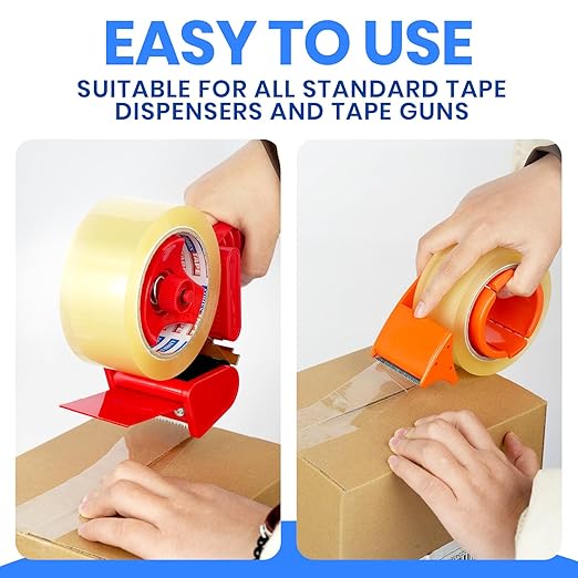 ADHES Packing Tape Shipping Tape Packaging Tape for Moving Boxes, 54.68yard Per Roll 1.88inch Width 2.6Mil Thickness-DeskLoop Office