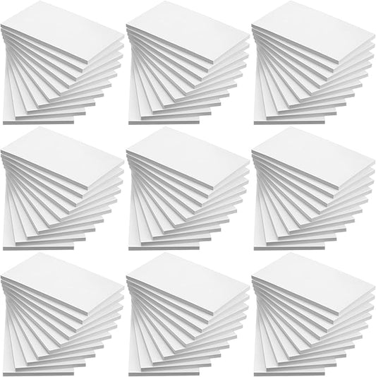 Fainne 3 x 5 Inch Paper Note Pads White Memo Pad Blank Writing Memo Scratch Paper for Waitress Waiter Book to Do Grocery List Small Notebook Restaurant Checkbook, White(200 Pack)-DeskLoop Office