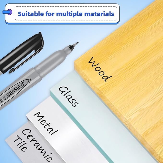 Permanent Markers, Ultra Fine Point,Black,100 Count, 0.4mm, Fine tippermanent marker set, quick dry,waterproof, fading resists, durable,marks on paper, glass, ceramic, plasticwood, rock, metal-DeskLoop Office