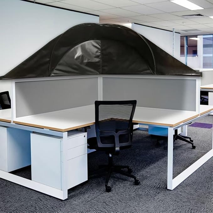 Large Size Cubicle Corner Desk Shade for Office,Portable Foldable Light Shade Cover, Fit for Taller Cubicle Partitions for Privacy Attached in a Normal 90 Degree Cubicle Corner-DeskLoop Office