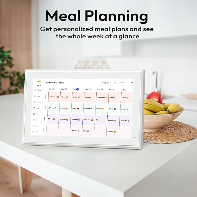 BOCT 21.5'' Digital Calendar Wall - 32GB Memory Touch Screen Chore Chart Smart Calendar,Digital Planner,Auto-Sync,APP Control,Interactive Family Schedules, Gift for Mother-DeskLoop Office