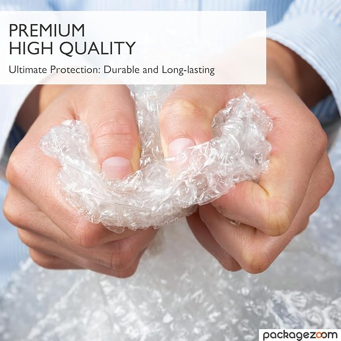 12" x 60 ft Bubble Cushion Wrap, Perforated Every 12 Inch 2 Rolls 30 ft Each for Packing & Moving-DeskLoop Office