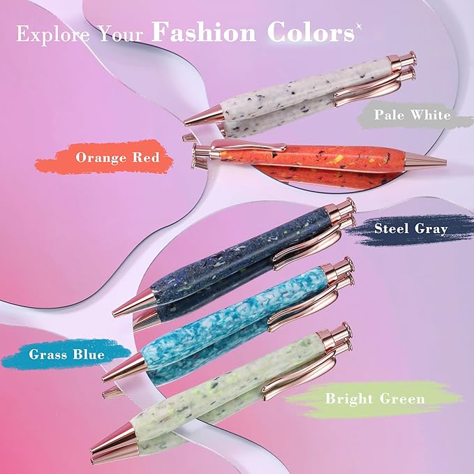 KARUS Gift Pen Set, Sustainable Refillable Ballpoint Pens with Black Ink, Stylish, Smooth Writing Pens for Women, Men, Office, Journaling, School, Thoughtful Gifting-DeskLoop Office