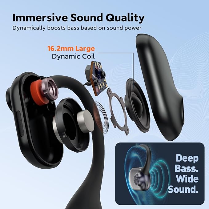 Pilot P200b Pro Wireless Headset with Mic for Work, 50dB Noise Cancelling Headphones with ENC, Bluetooth 5.3 - Wireless Computer Headset for Meetings and Calls-DeskLoop Office