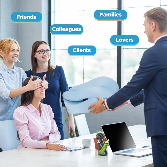 BEAUTRIP Seat Cushion & Lumbar Support Pillow for Office Chair, Car & Wheelchair - Ergonomic Coccyx Cushion for Tailbone, Sciatica & Back Pain Relief - Extra-Dense Charcoal Memory Foam Chair Cushions-DeskLoop Office