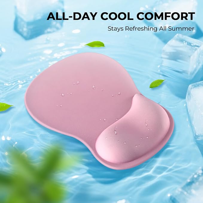 EooCoo Ergonomic Pink Mouse Pad - Image 9
