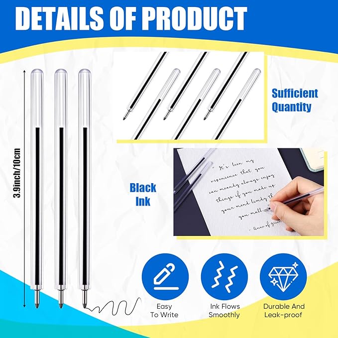 120 Pcs Safety Pens 3.8 Inches Flexible Non-lethal Writing Pens for Mental Health Hospitals and Prisons-DeskLoop Office