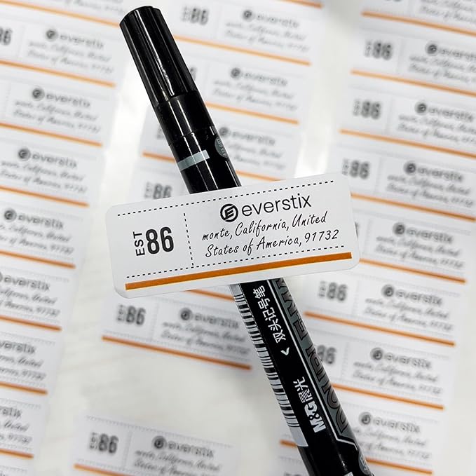 1" x 2-5/8", 25 Sheets, 750 Mailing Address Labels, White Sticker Labels for Laser & Inkjet Printers, Permanent Adhesive-DeskLoop Office