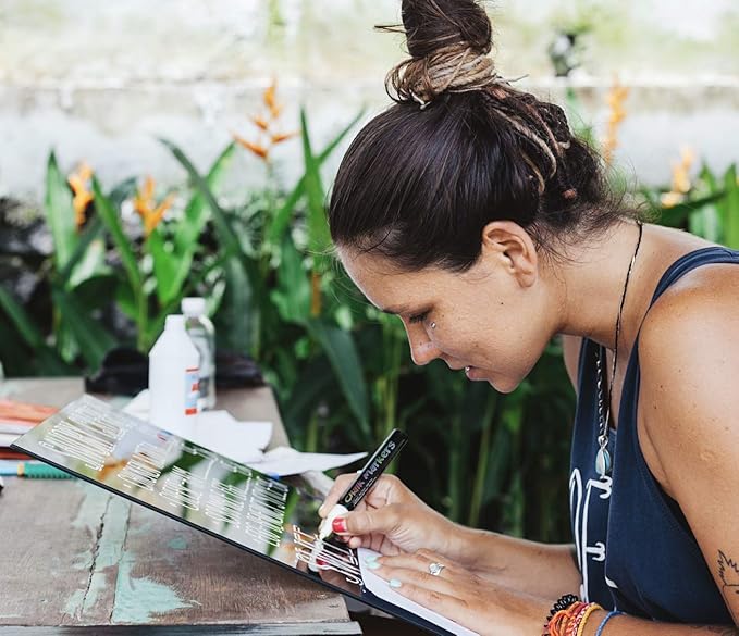 16 UV Fluorescent Neon Chalk Markers - Double Pack of Both Fine & Reversible Medium Tip Liquid Chalk Pens Wet Erasable Menu Boards, Glass, Whiteboards, Mirrors, Non-Porous Chalkboards, Plastic, Metal-DeskLoop Office