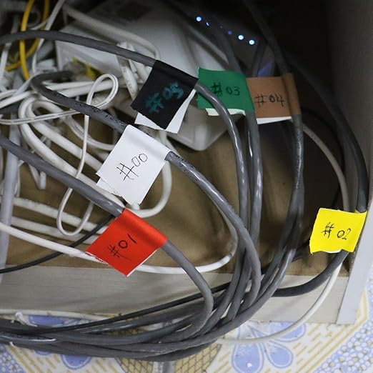 BOMEI PACK 6 Colors Gaffer Tape 1inch x 20yds, Matte Non-Reflective Theater Stage Tape, No Residue Hand Tear, for Cable, Photo Studio, Painters, Floors Marking Tape-DeskLoop Office