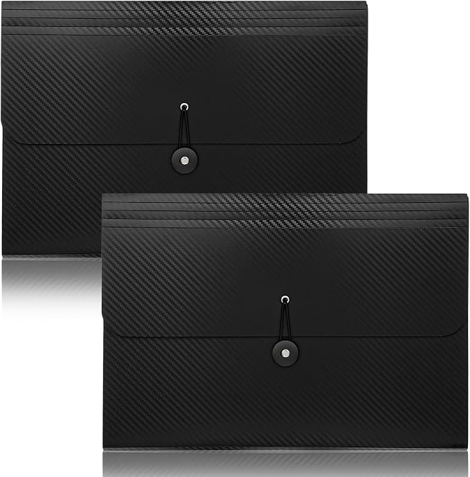 2pcs Expanding File Folders, 13 Pockets Accordion File Organizer Document - Image 8