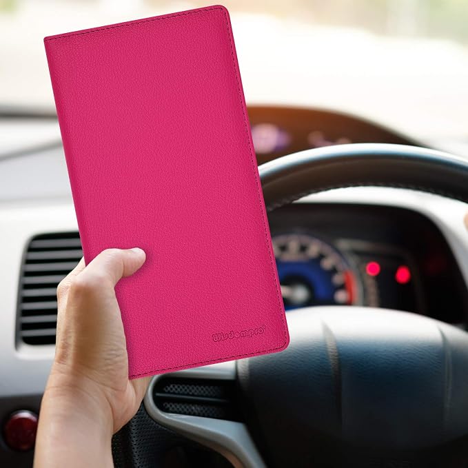 Wisdompro Car Document Holder Organiser, PU Leather Vehicle Insurance and - Image 8
