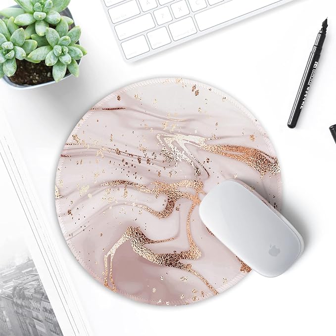 ITNRSIIET Round Mouse Pad with Stitched Edge Premium-Textured Waterproof - Image 7