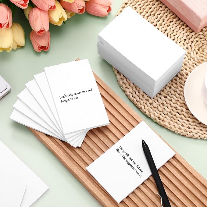 Fainne 3 x 5 Inch Paper Note Pads White Memo Pad Blank Writing Memo Scratch Paper for Waitress Waiter Book to Do Grocery List Small Notebook Restaurant Checkbook, White(90 Pack)-DeskLoop Office