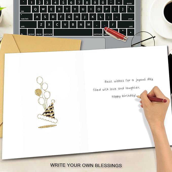 100th Birthday Card, 100th Birthday Decorations for Men Women, 100th Birthday Gifts for Grandma Grandpa, Back in 1925 Birthday Card, Black Gold