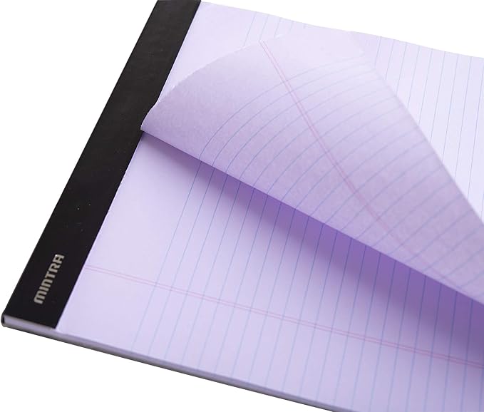 Mintra Office Legal Pads - ((BASIC PASTEL 6pk, 8.5in x 11in, NARROW RULED))-DeskLoop Office
