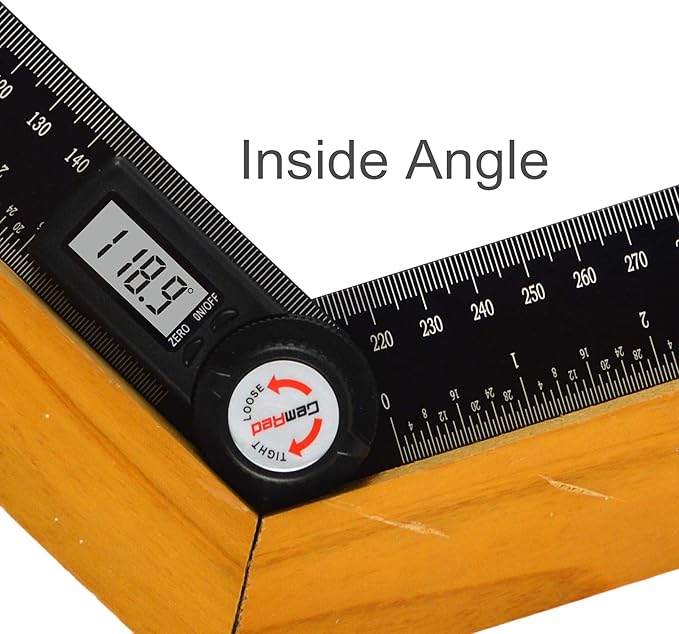 GemRed 82305 Aluminum Digital Angle Finder Protractor-DeskLoop Office