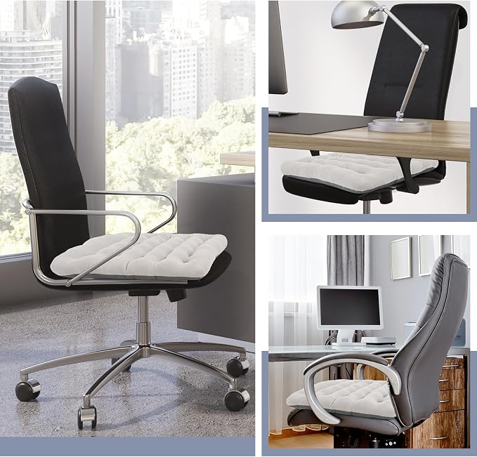 BUYUE Good Support Office Chair Cushion Padded, Soft Velvet Comfortable - Image 6