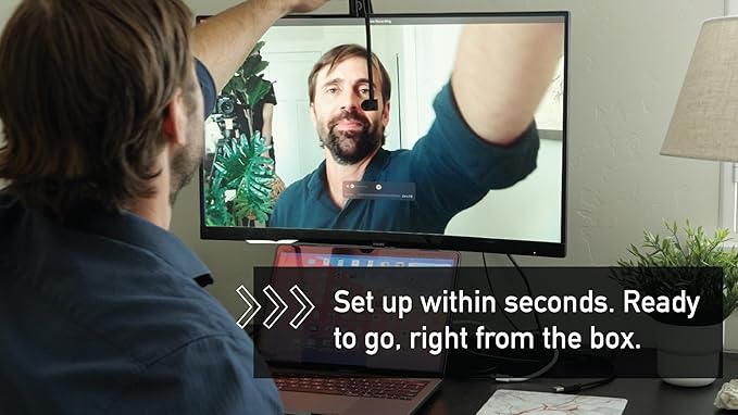 Center Cam V2 Middle-Screen Webcam - The Original Center Cam - 1080p Plug & Play USB, Adjustable Webcam for Laptop and Desktop for Home Video Conferences-DeskLoop Office