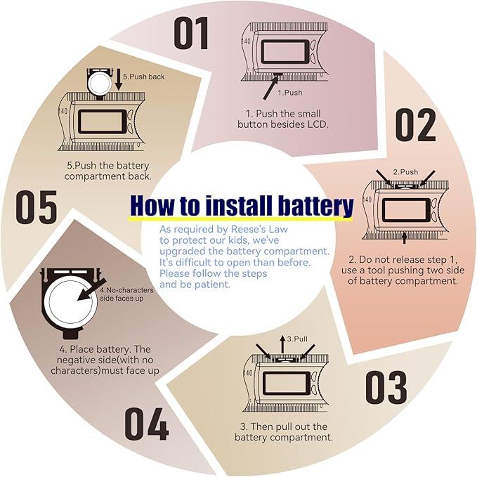 GemRed 82305 Digital Angle Finder GemRed Protractor Stainless steel 7inch 200mm (Black Button)-DeskLoop Office