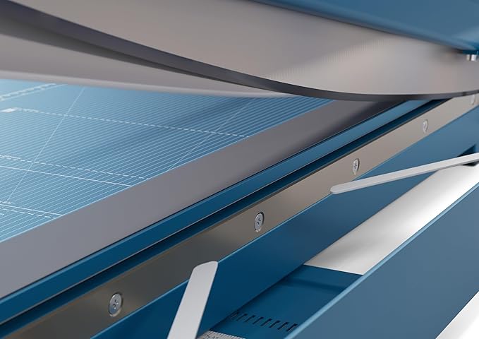 Dahle 567 Premium Guillotine Trimmer, 21" Cut Length, 35 Sheet Capacity, Self-Sharpening Blade, Manual Clamp, w/Safety Guard-DeskLoop Office