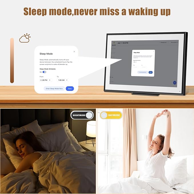 15.6 inch Wall Planner Digital Calendar Electronic Calendar Chore Chart,2025 Smart Touchscreen Full HD Interactive Display for Family Schedules,Wall/Desk Mountable for Seamless Scheduling/Organizing-DeskLoop Office