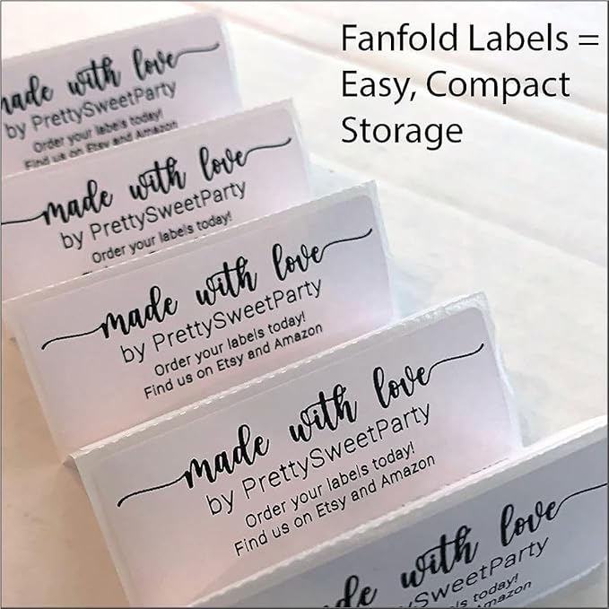 White Address Labels - Personalized Return Address Labels, Mailing and Shipping Stickers for Envelopes, Packages, Business, Home Use (Chic Script)-DeskLoop Office
