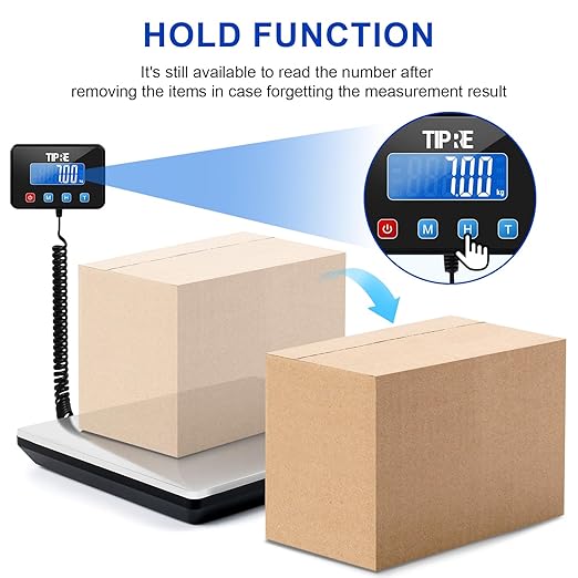 Digital Shipping Postal Scale 660lb/1oz Accuracy! Heavy Duty Postage Scale Extra-Large Capacity Stainless Industrial Scale for Small Business, Warehouse, Home, Battery&Charging Cable Included-DeskLoop Office