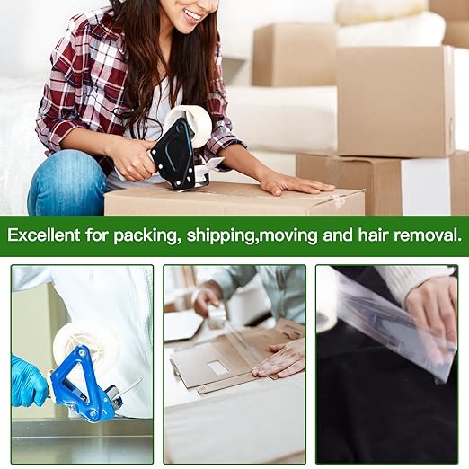 Clear Packing Tape (36 Rolls), Heavy Duty Packaging Tape for Shipping Packaging Moving Sealing, 2 inches Wide, 65 Yards Per Roll-DeskLoop Office