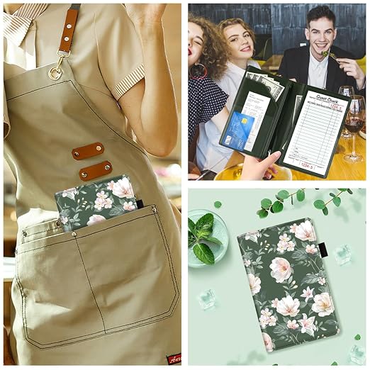 Cute Server Books for Waitress Waiter, Leather Guest Book Note Pad - Image 7