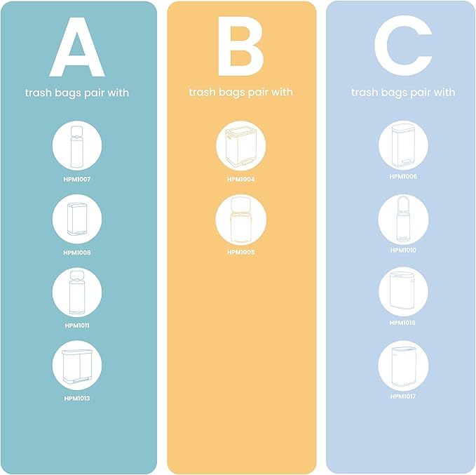 happimess HPM1005I Marco Rectangular 10.6-Gallon Double Bucket Trash Can with Soft-Close Lid, Fog Gray, Fingerprint Resistant, Modern, Minimalistic for Home, Kitchen, Office, Bedroom, Bathroom-DeskLoop Office