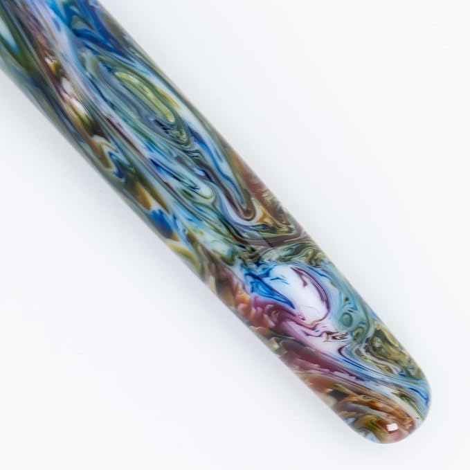 Conklin 1898 Fountain Pen, Misto Green - 14KT Gold Fine Nib | Luxury Writing Instrument with Unique Resin Blend | 14KT Gold Nib Made in Germany | Ideal for Pen Enthusiasts-DeskLoop Office