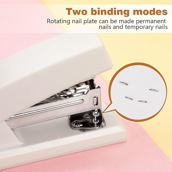 Tamaki Stapler, Office Stapler, Small Staplers for Desk, White