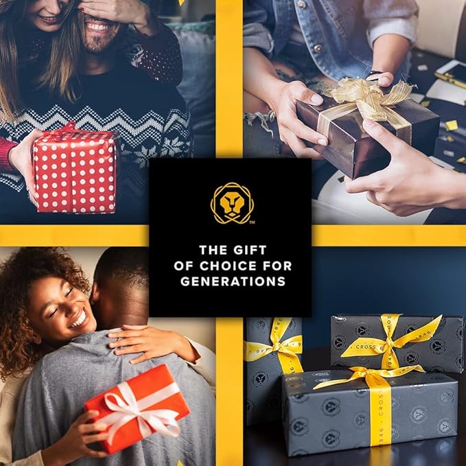 Cross ATX Refillable Ballpoint Pen Presented in a Luxury Gift Box - Medium Point, Black Ink, Basalt Black-DeskLoop Office