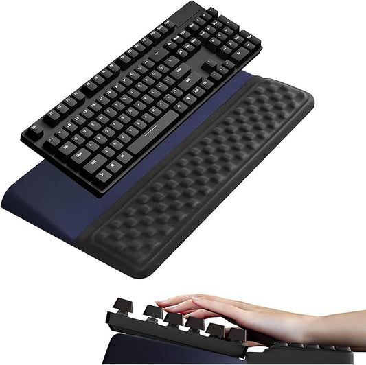 Ospelelf Ergonomic Keyboard Wrist Rest Stand Riser Holder Pad for Typing Black Blue-DeskLoop Office