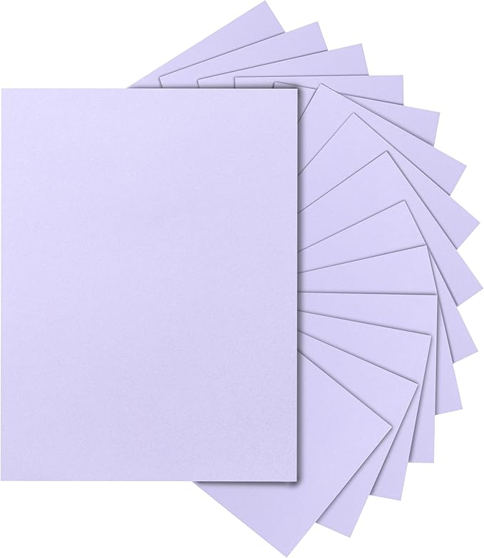 40 Sheets Purple Cardstock 8.5 x 11 Certificate Paper, 200gsm/75lb Premium Card Stock Printer Paper for DIY Cards Making, Business Cards, Wedding Invitations, School Crafting-DeskLoop Office