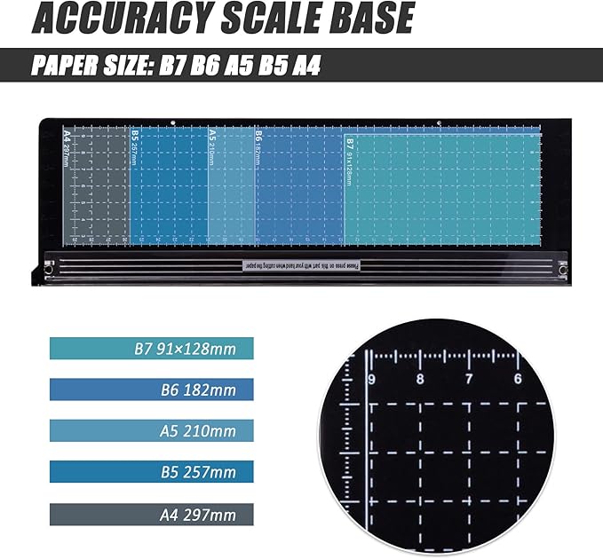 TIANSE Paper Cutter 12 Inch Paper Cutter Guillotine with 8 to 10 Sheet Capacity Safety Blade Lock Heavy Duty Paper Trimmer for Cardstock Cutting Board Paper Cutter Slicer for Home Office School Black-DeskLoop Office