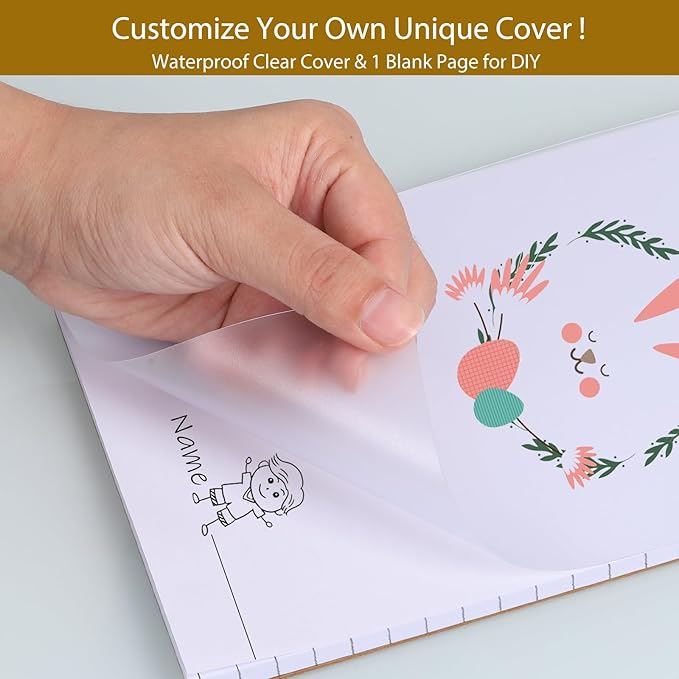 12 Pack Waterproof Cover Memo Pads 5.5" x 8.5" Lined Note Pads Writing Pads (51 Sheets Each Pad, Double Side Printed)-DeskLoop Office