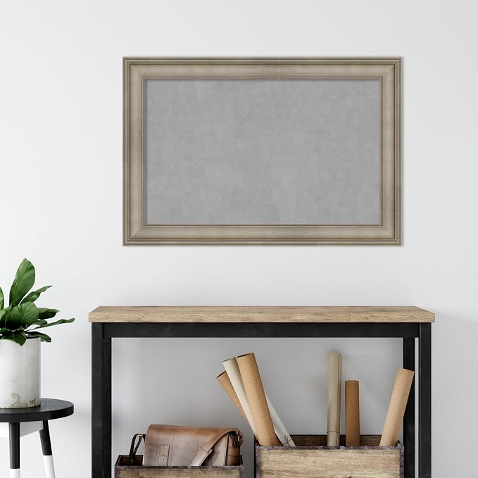 Amanti Art Silver Framed Magnetic Board 25x37 Large Vision Board - Image 5