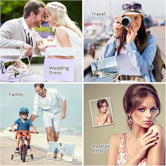 Uinkit 100 Sheets Thin Matte Presentation Paper letter size Double Sided 8.5x11 38lb 140gsm Printable on Both Sides Brochure Photos Picture Poster Playbill Flyer Coated for laser and Inkjet Printer-DeskLoop Office