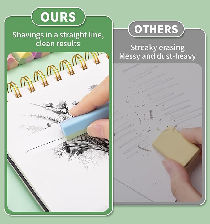 15 Pack Pencil Erasers, Colored Eraser for Kids Cute Orradores Escolares Eraser for School Office Art Erasers for Drawing-DeskLoop Office