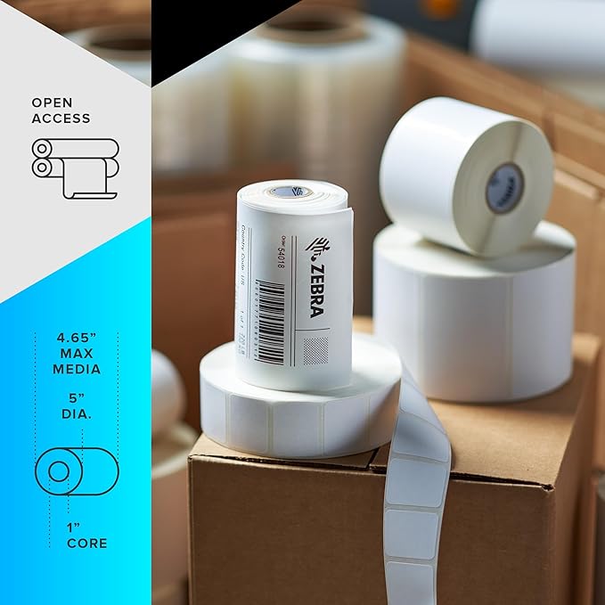 ZEBRA ZD621 Thermal Shipping Label Printer 4"| 203 DPI | No Ink Required | 4x6 | Wireless, USB, Serial, Ethernet, Tap to Print NFC | Color LCD | 2 Year Warranty | UPS/USPS/FedEx | Thermal Transfer-DeskLoop Office