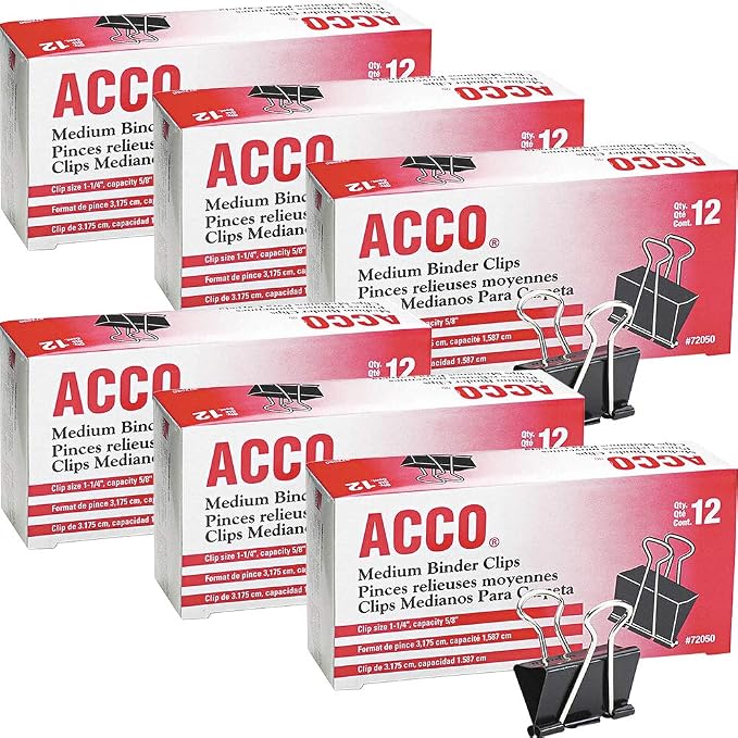 Acco Brands A7072050 Binder Clips by ACCO+Brands
